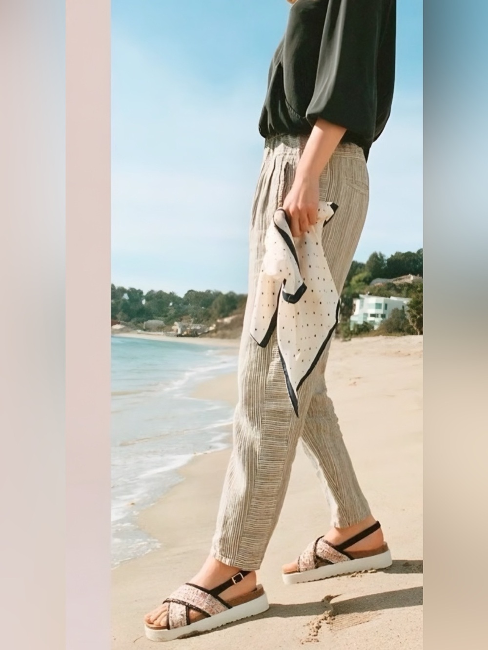 anthropologie linen pants